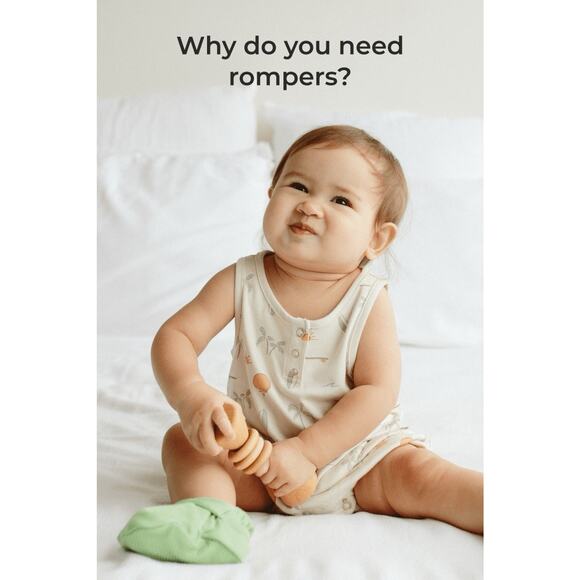 Goumi Kids Toddler Romper Quick Change One Piece Size 2T / 3T Bamboo Green NEW - Picture 3 of 5